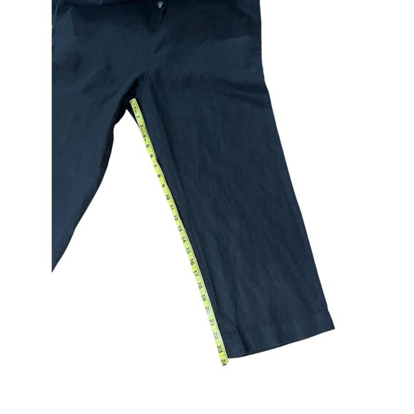 EVERLANE Women 100% Linen Short Sleeve Jumpsuit Size 10 Black - Picture 16 of 16